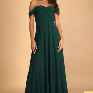 Hunter green gown